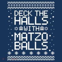 Deck The Halls With Matzo Balls Funny Hanukkah Ugly Women's Tank Top thumb 5