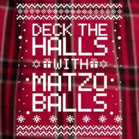 Deck The Halls With Matzo Balls Funny Hanukkah Ugly Women's Flannel Plaid Pajama Pants thumb 2