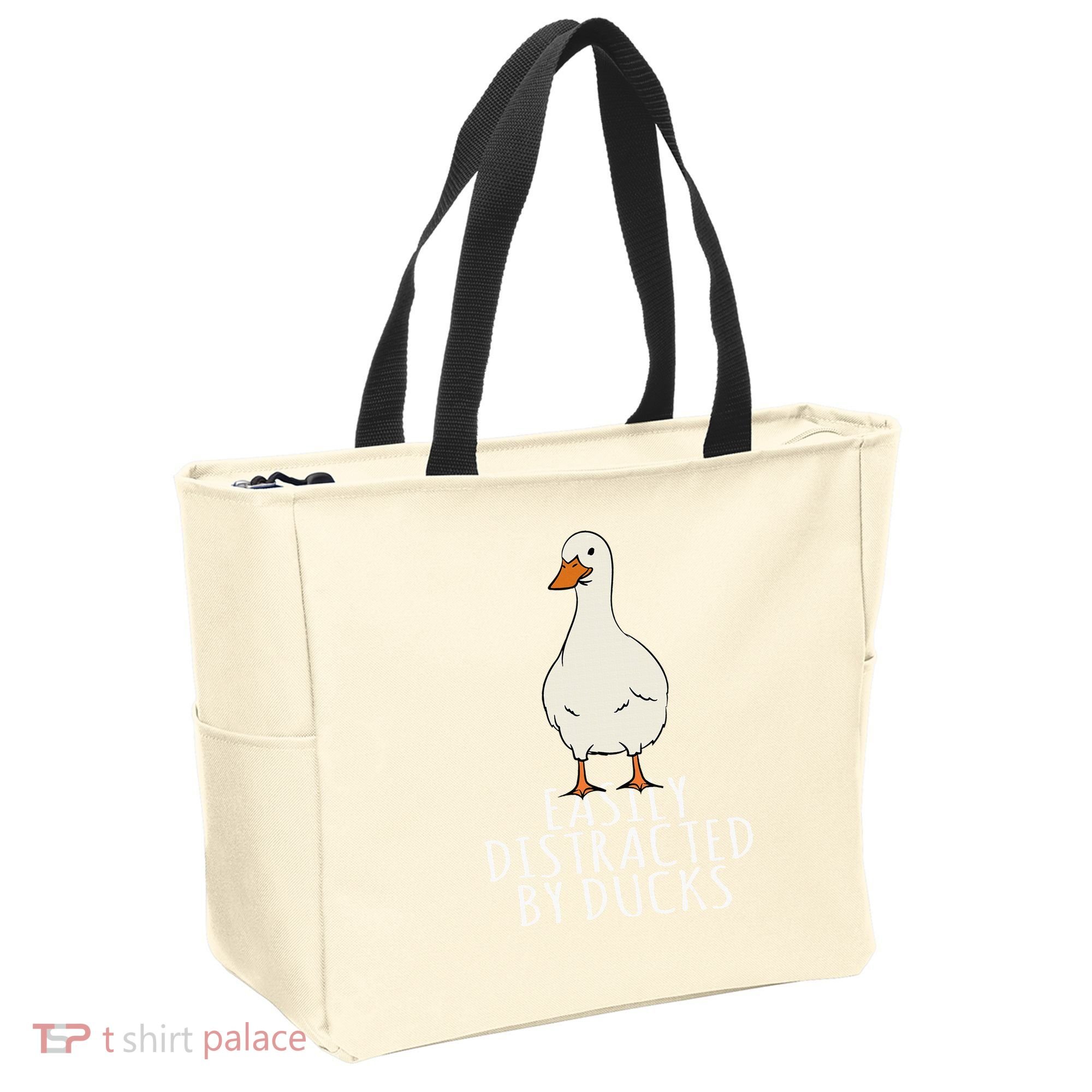 Duck Easily Distracted By Ducks Tote Bag