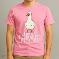 Duck Easily Distracted By Ducks T-Shirt thumb 3