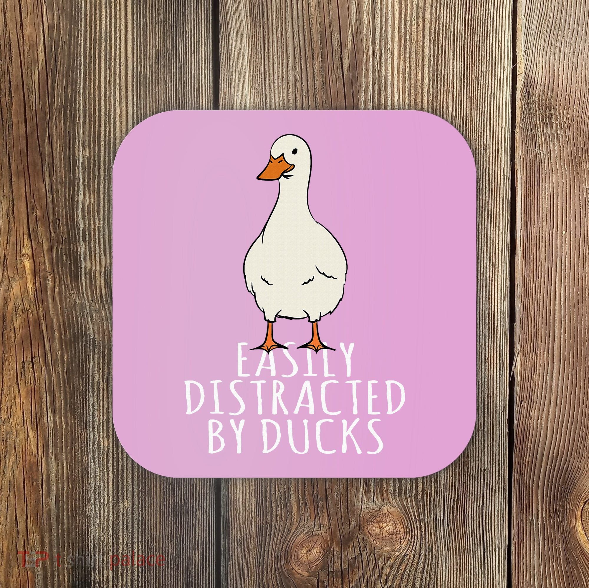 Duck Easily Distracted By Ducks Coaster