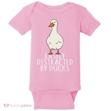 Duck Easily Distracted By Ducks Baby Bodysuit
