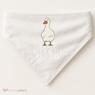 Duck Easily Distracted By Ducks USA-Made Doggie Bandana