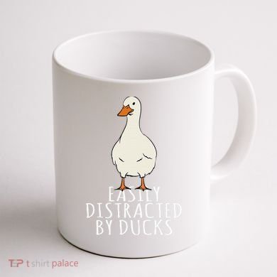 Duck Easily Distracted By Ducks Coffee Mug back
