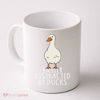 Duck Easily Distracted By Ducks Coffee Mug thumb 0