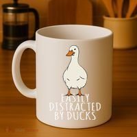 Duck Easily Distracted By Ducks Coffee Mug thumb 4