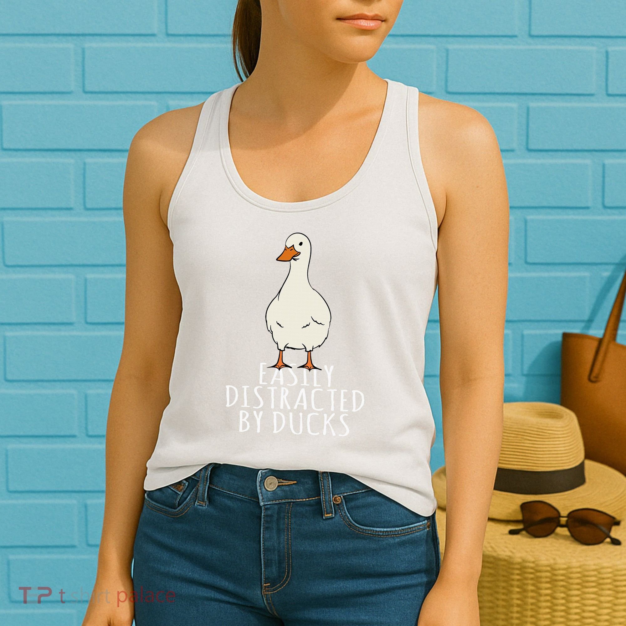 Duck Easily Distracted By Ducks Women's Tank Top