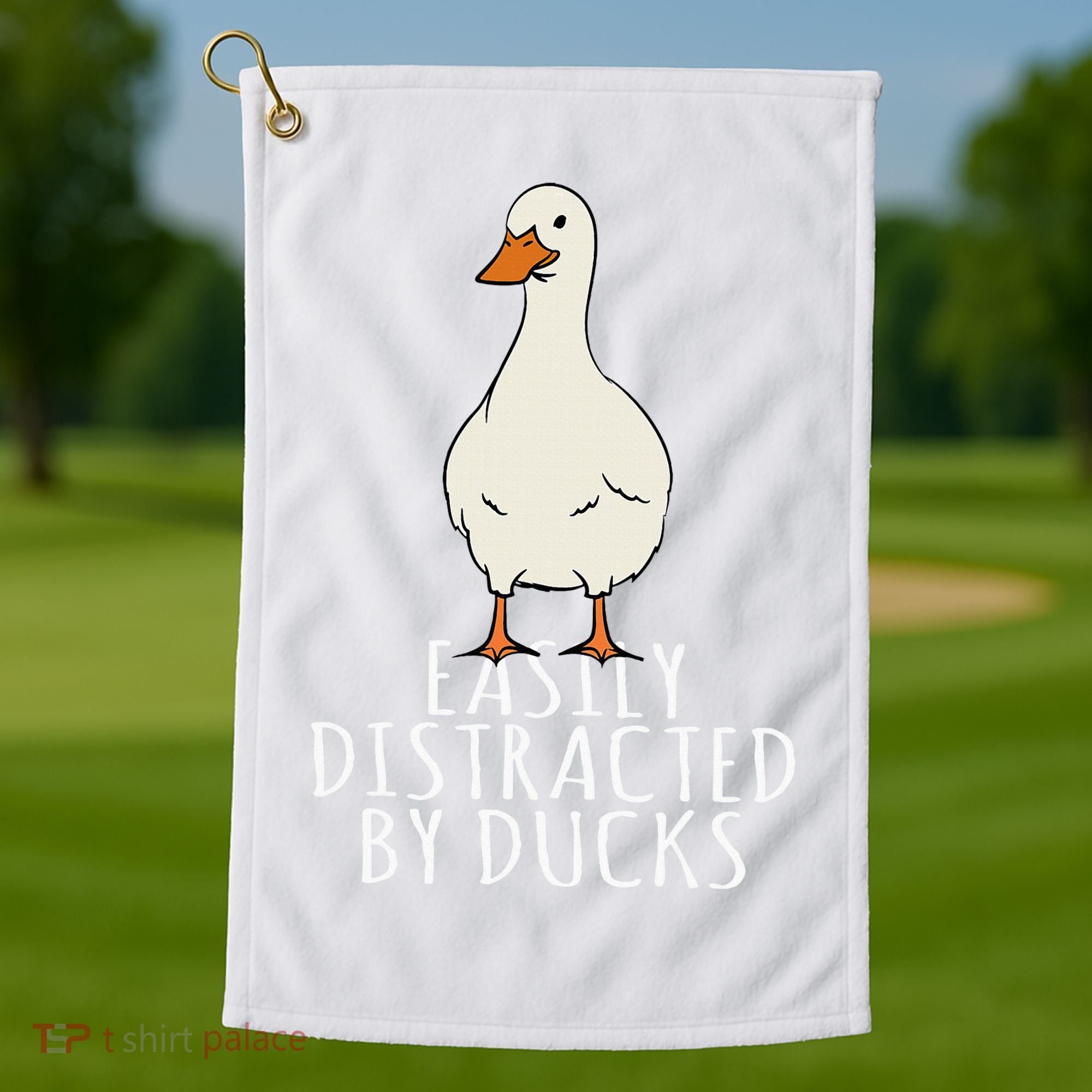 Duck Easily Distracted By Ducks Golf Towel