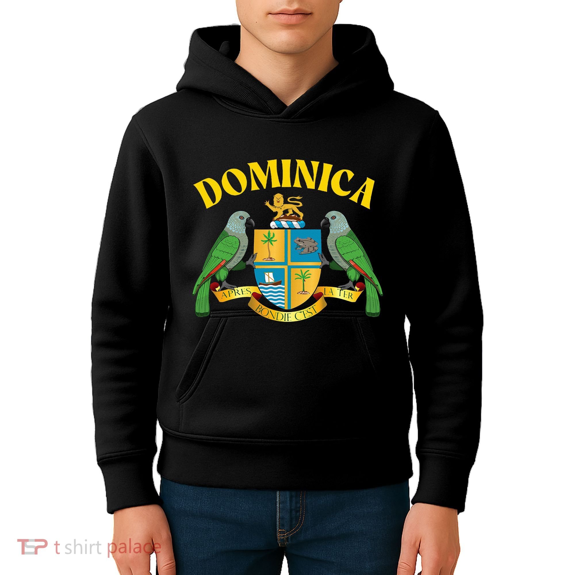 Dominica Emblem Dominica Island Dominica Kids Hoodie
