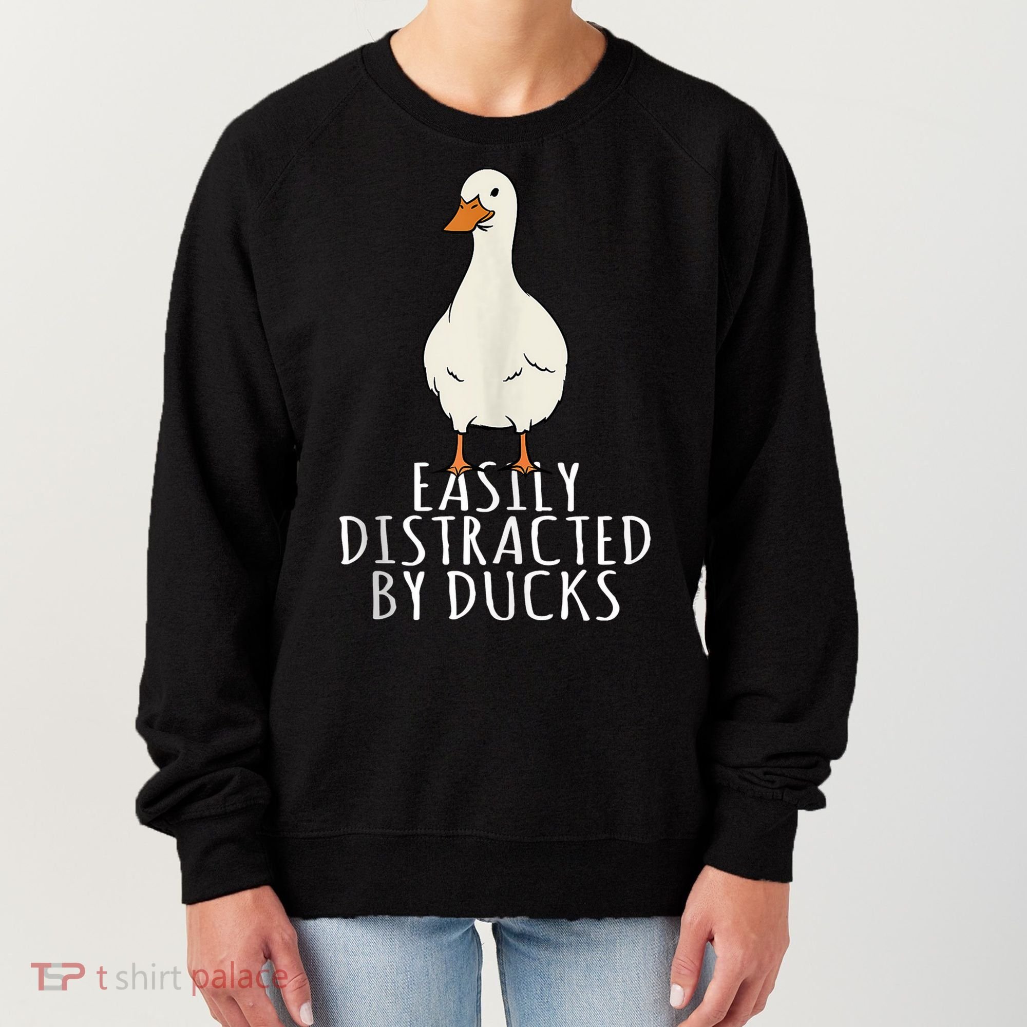 Duck Easily Distracted By Ducks Women's Sweatshirt