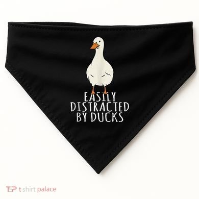Duck Easily Distracted By Ducks USA-Made Doggie Bandana