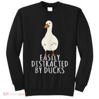 Duck Easily Distracted By Ducks Tall Sweatshirt thumb 0