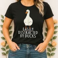 Duck Easily Distracted By Ducks Women's T-Shirt thumb 2