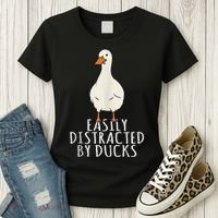 Duck Easily Distracted By Ducks Women's T-Shirt thumb 3