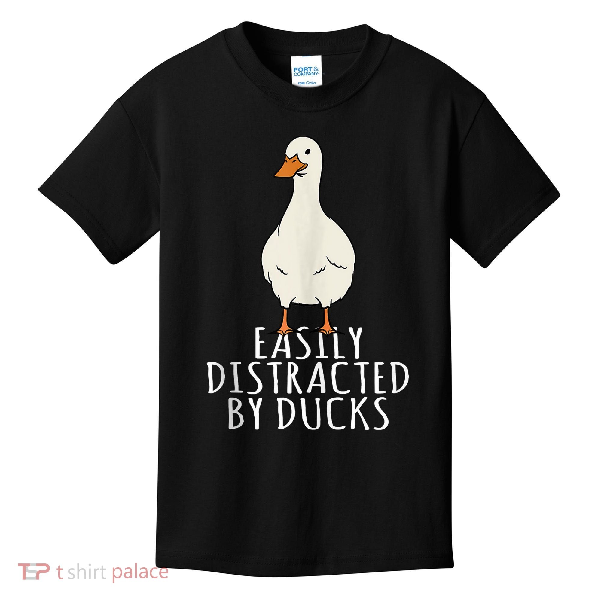 Duck Easily Distracted By Ducks Kids T-Shirt