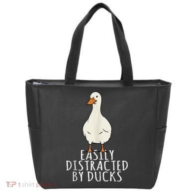 Duck Easily Distracted By Ducks Tote Bag