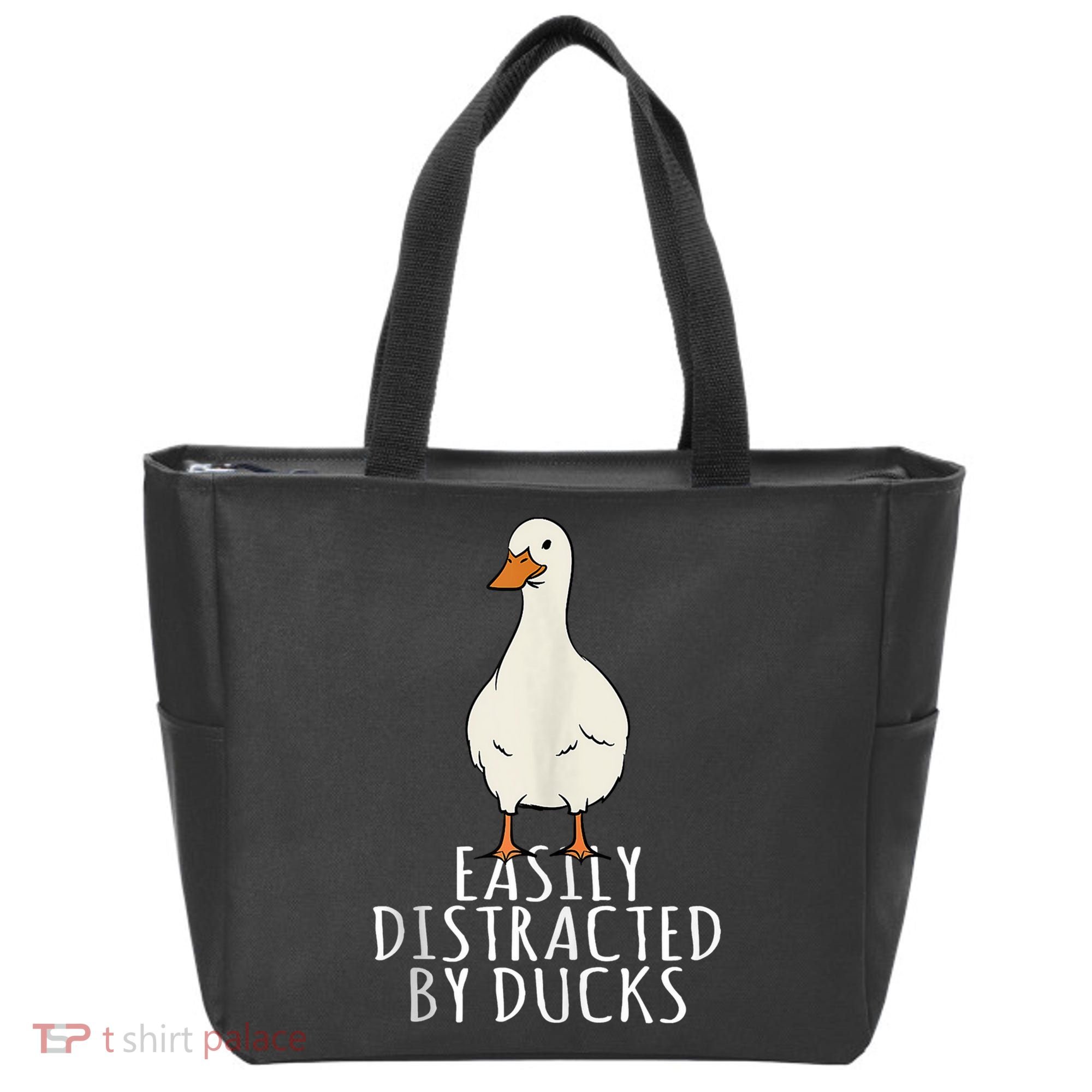 Duck Easily Distracted By Ducks Tote Bag