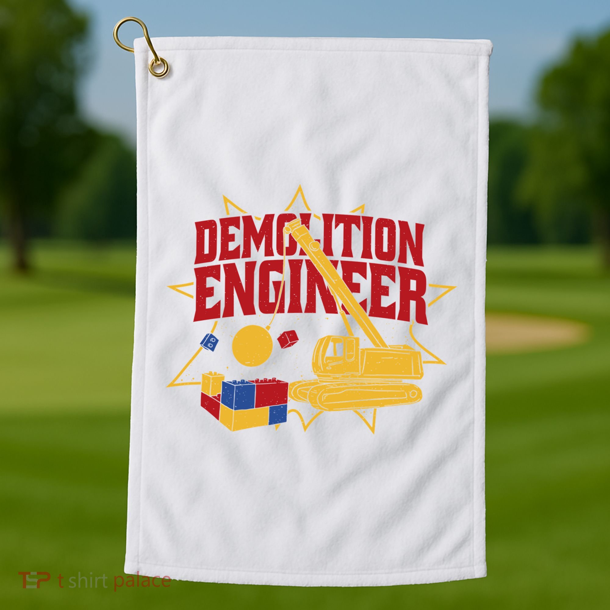 Demolition Engineer Golf Towel