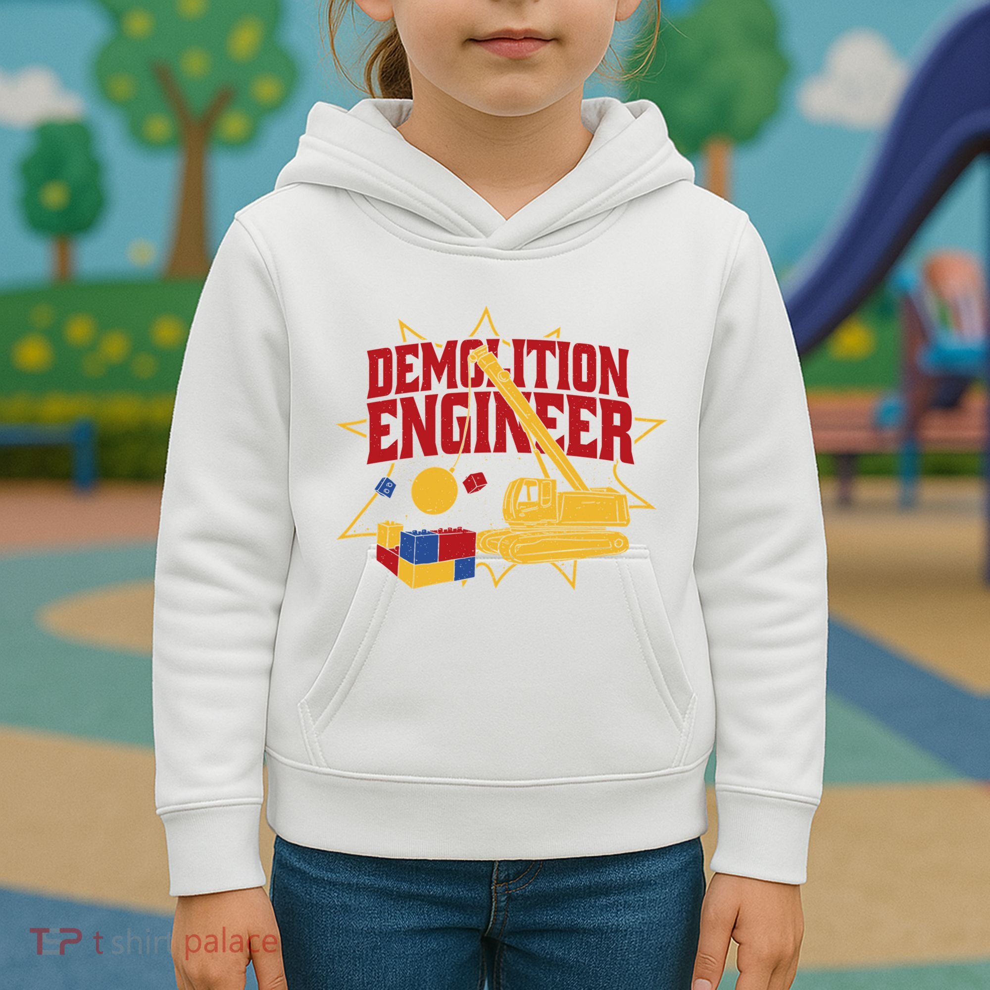 Demolition Engineer Kids Hoodie