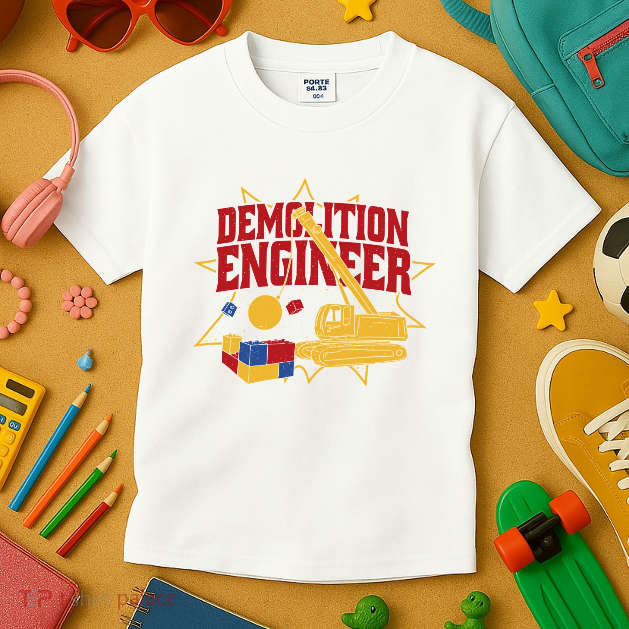 Demolition Engineer Kids T-Shirt