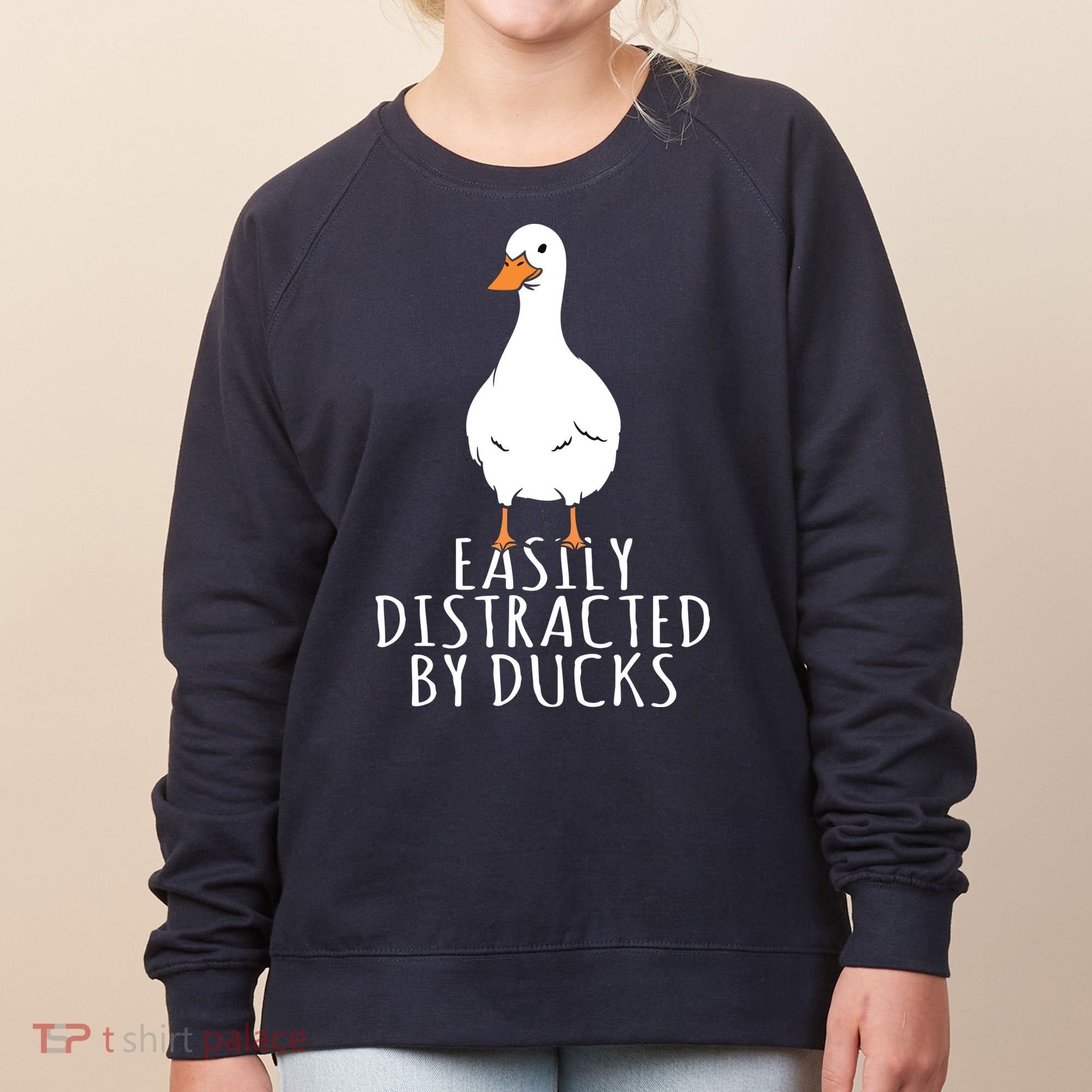 Duck Easily Distracted By Ducks Women's Sweatshirt