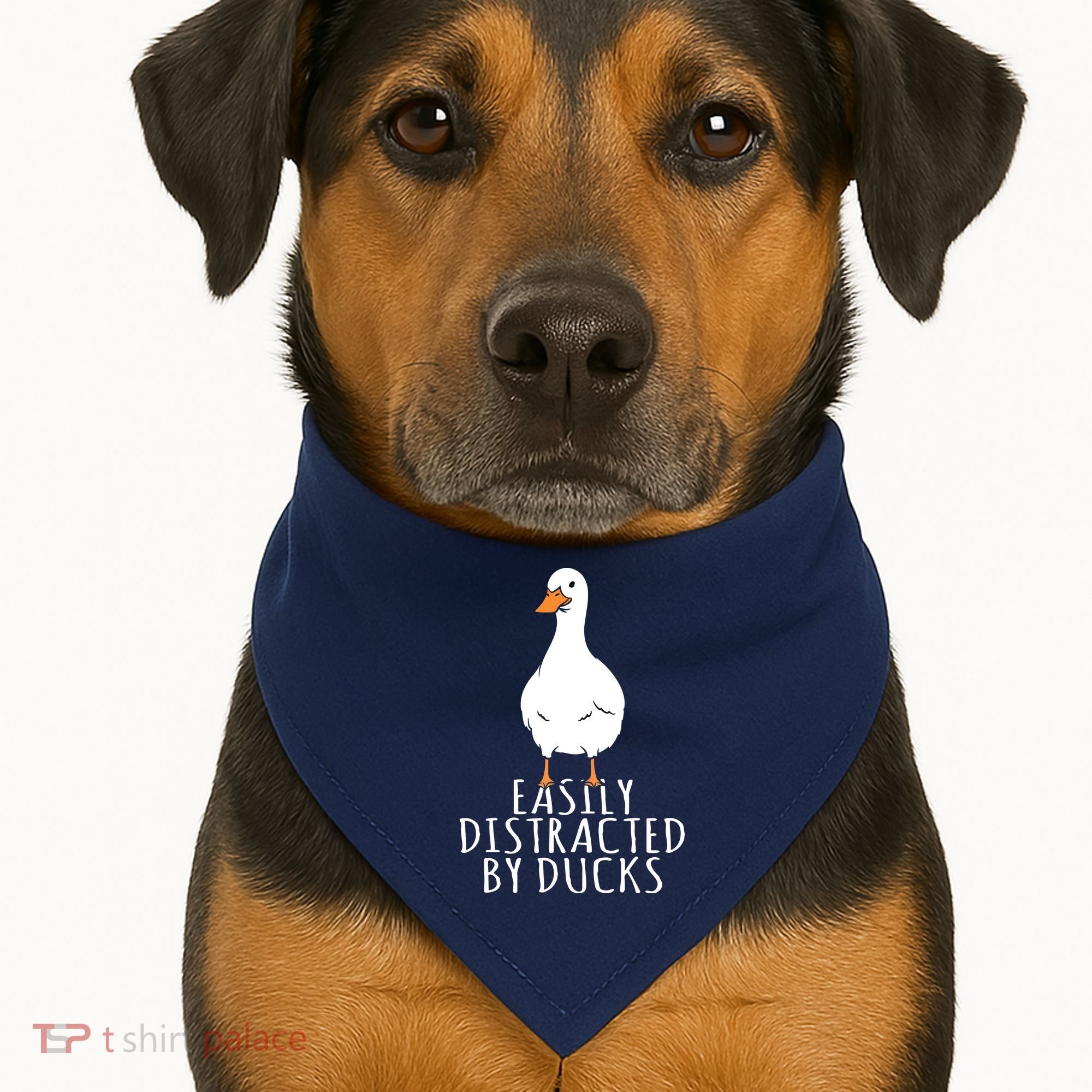 Duck Easily Distracted By Ducks USA-Made Doggie Bandana