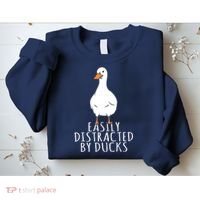 Duck Easily Distracted By Ducks Sweatshirt thumb 2