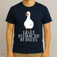 Duck Easily Distracted By Ducks T-Shirt thumb 3