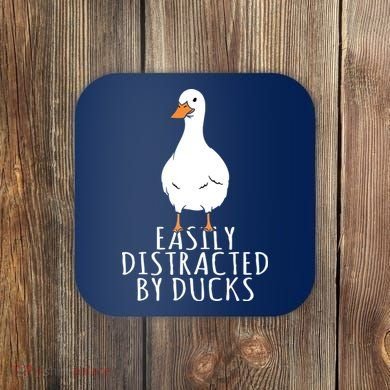 Duck Easily Distracted By Ducks Coaster