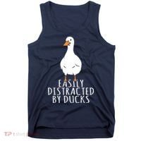 Duck Easily Distracted By Ducks Tank Top thumb 0