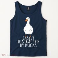 Duck Easily Distracted By Ducks Tank Top thumb 2