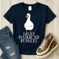 Duck Easily Distracted By Ducks Women's T-Shirt thumb 3
