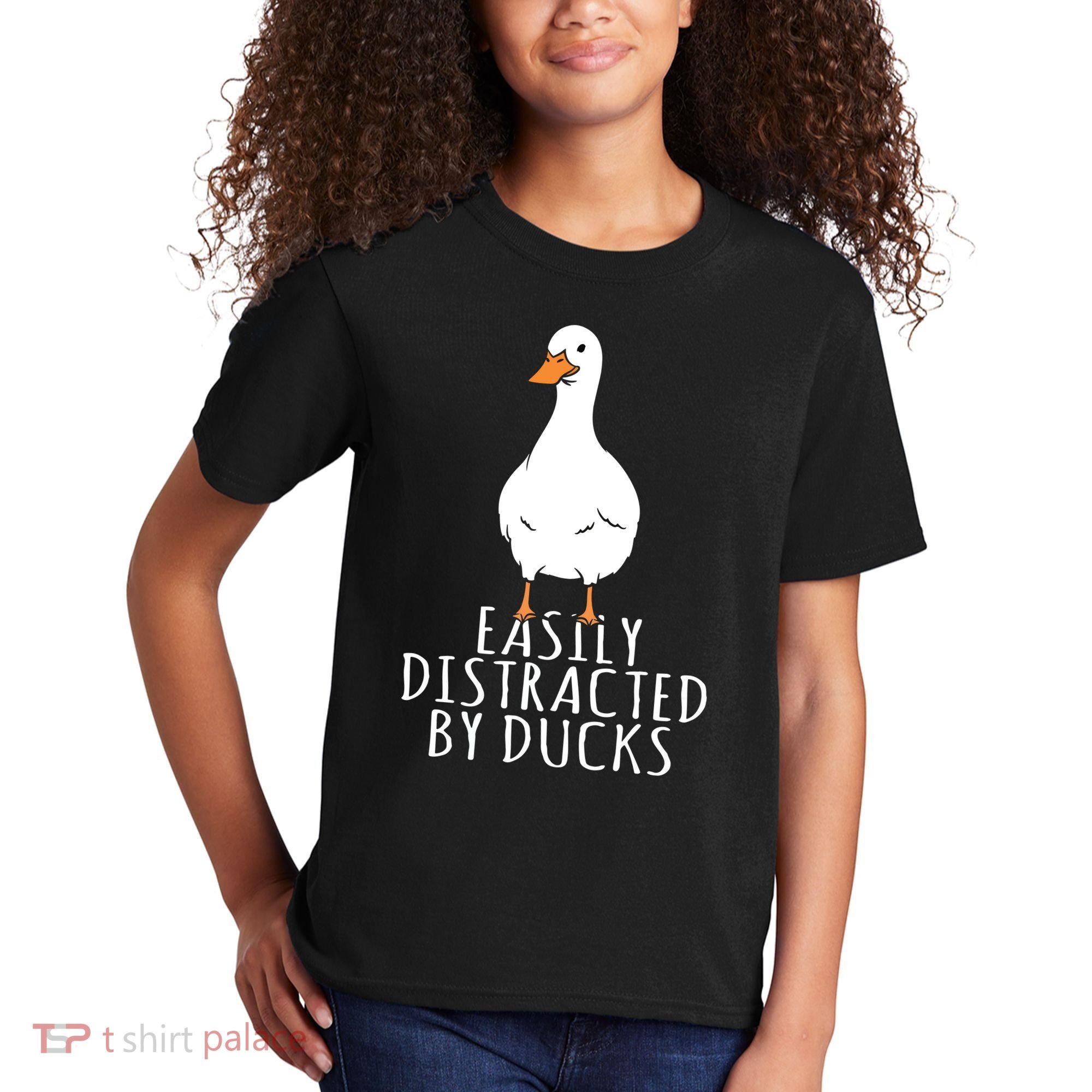 Duck Easily Distracted By Ducks Kids T-Shirt