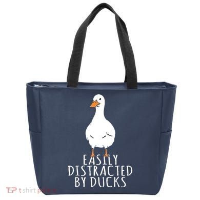 Duck Easily Distracted By Ducks Tote Bag