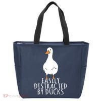 Duck Easily Distracted By Ducks Tote Bag thumb 0