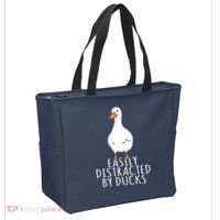 Duck Easily Distracted By Ducks Tote Bag thumb 2