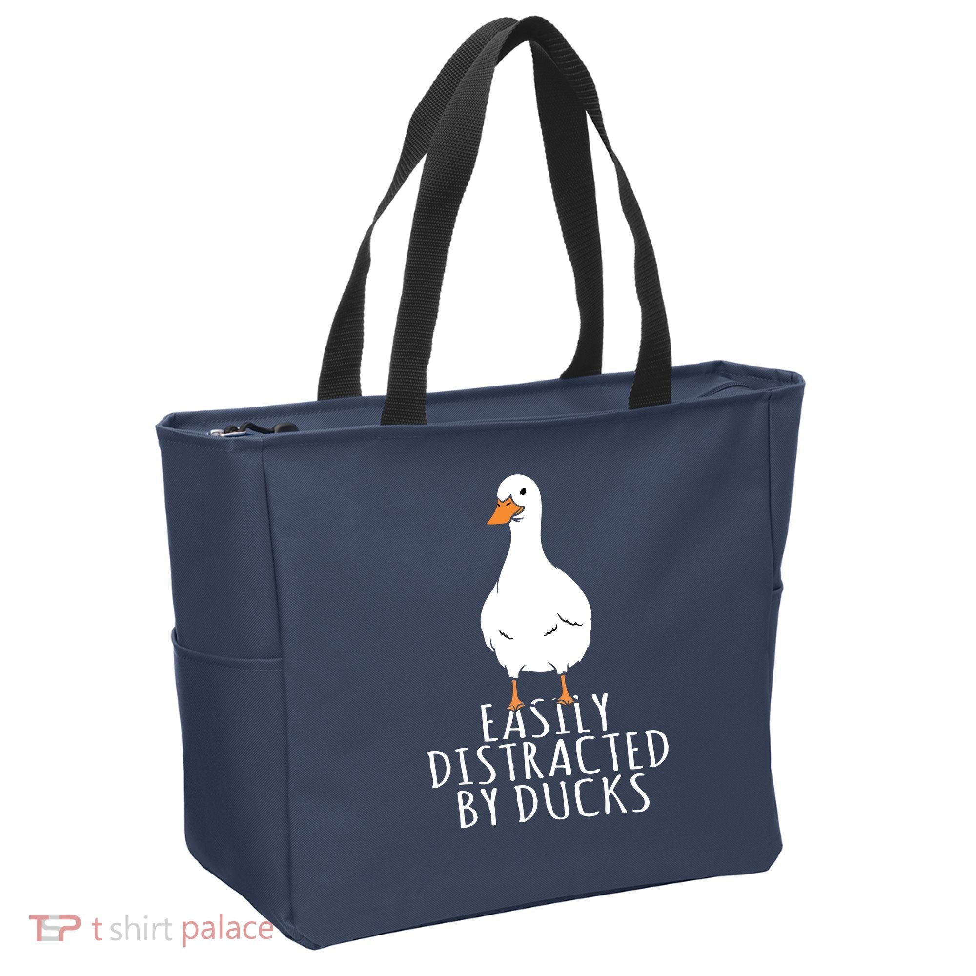 Duck Easily Distracted By Ducks Tote Bag