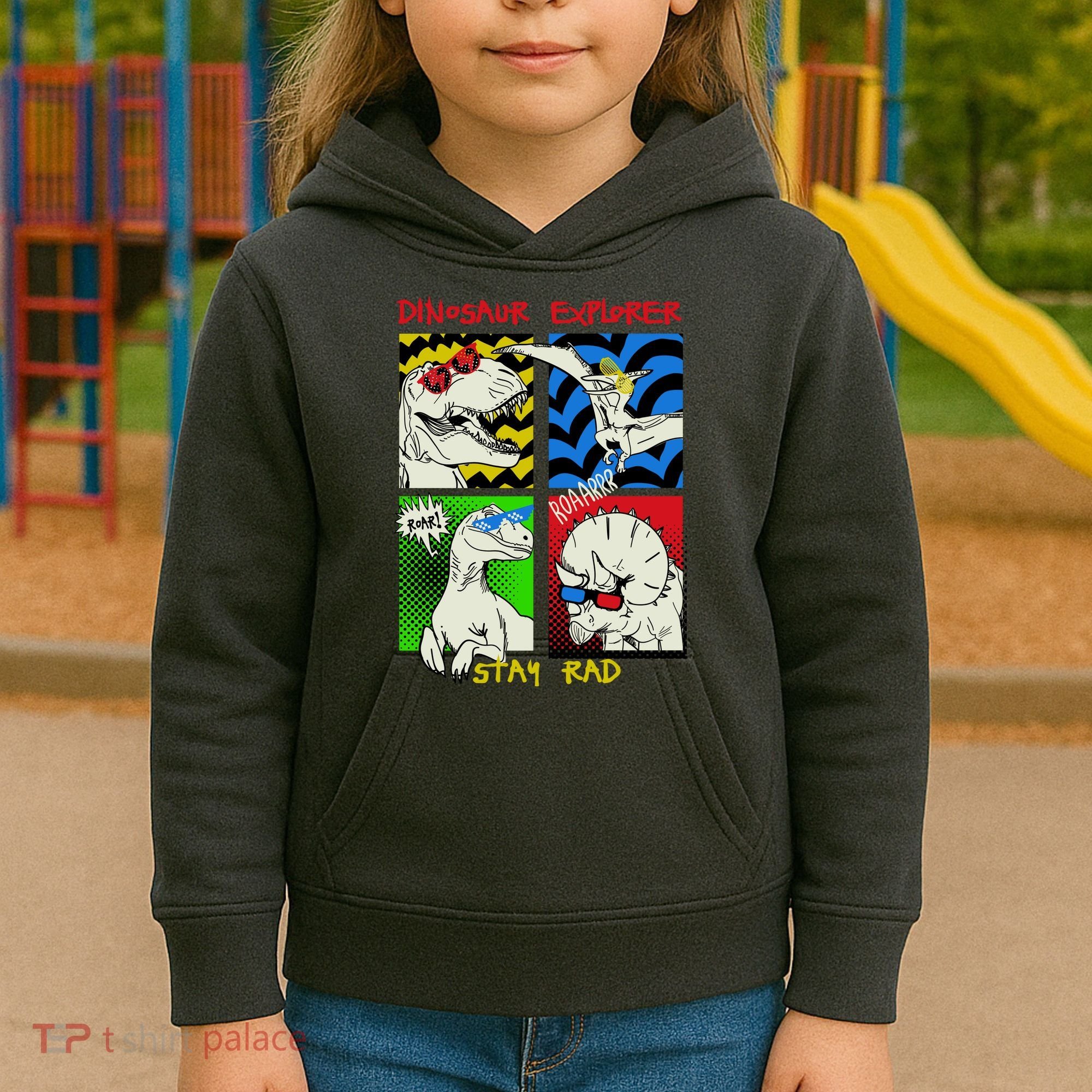 Dinosaur Explorer Kids Hoodie