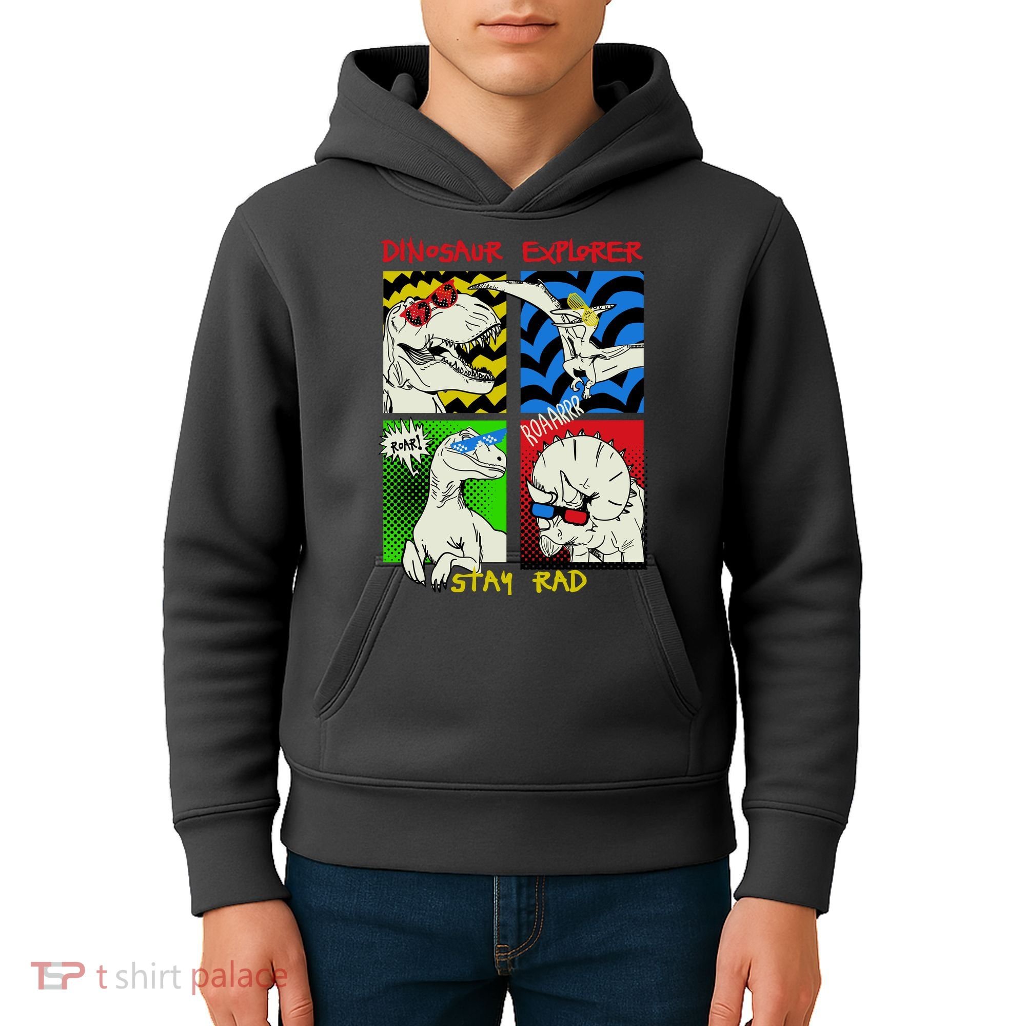 Dinosaur Explorer Kids Hoodie