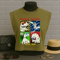Dinosaur Explorer Garment-Dyed Women's Muscle Tee thumb 3