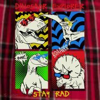 Dinosaur Explorer Men's Flannel Plaid Pajama Pants thumb 2