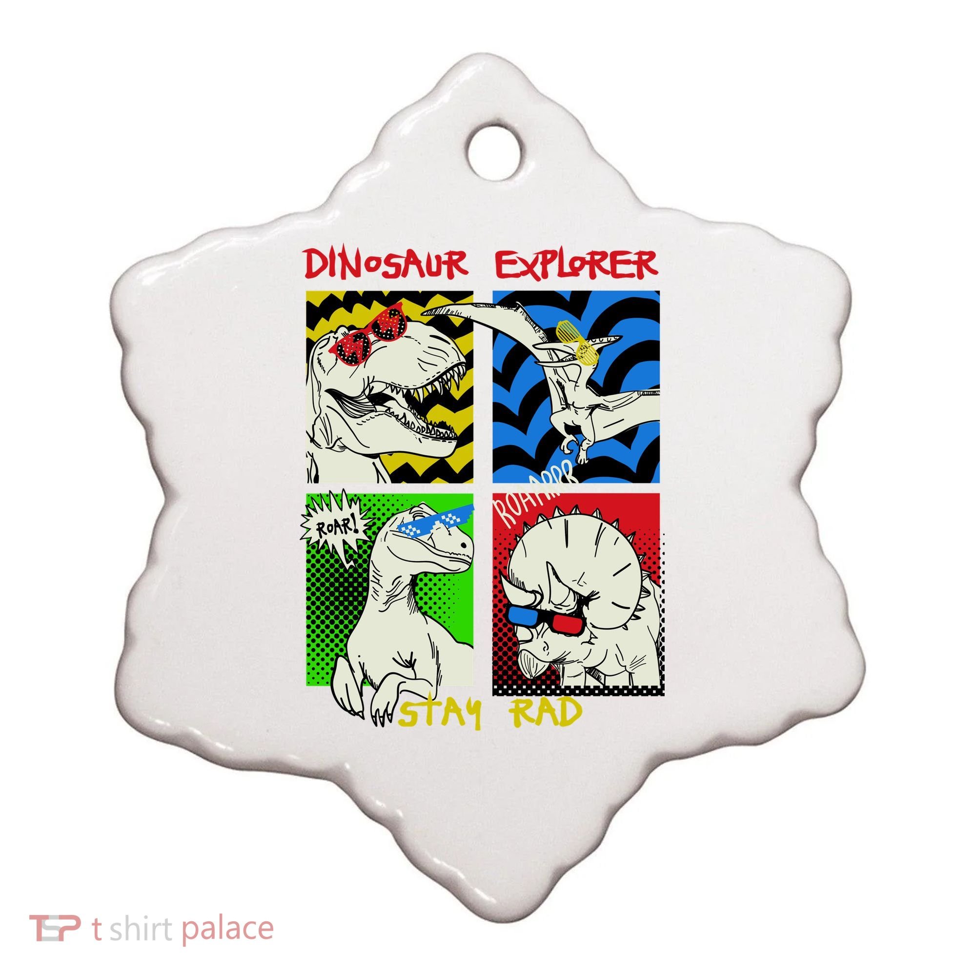 Dinosaur Explorer Ceramic Ornament