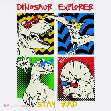 Dinosaur Explorer Comfort Colors Garment-Dyed Hooded Sweatshirt