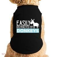 Donkeys Easily Distracted Donkey Gifts For Donkey Lovers Doggie Tank thumb 0