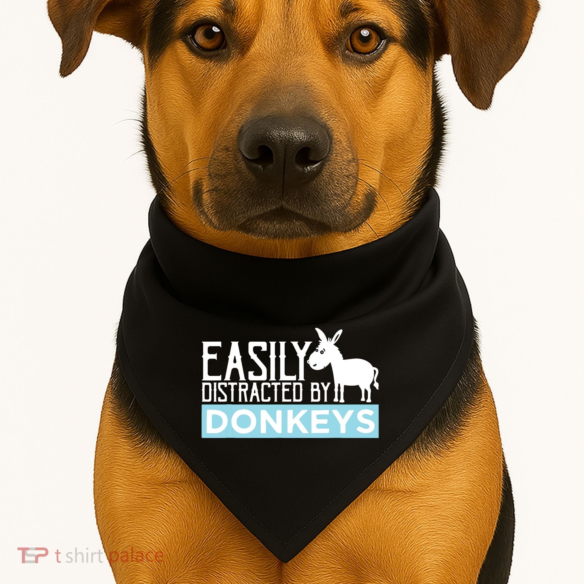 Donkeys Easily Distracted Donkey Gifts For Donkey Lovers USA-Made Doggie Bandana