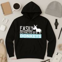 Donkeys Easily Distracted Donkey Gifts For Donkey Lovers Hoodie thumb 3