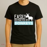 Donkeys Easily Distracted Donkey Gifts For Donkey Lovers T-Shirt thumb 3