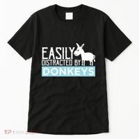 Donkeys Easily Distracted Donkey Gifts For Donkey Lovers Tall T-Shirt thumb 0