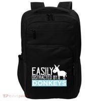 Donkeys Easily Distracted Donkey Gifts For Donkey Lovers Impact Tech Backpack thumb 0