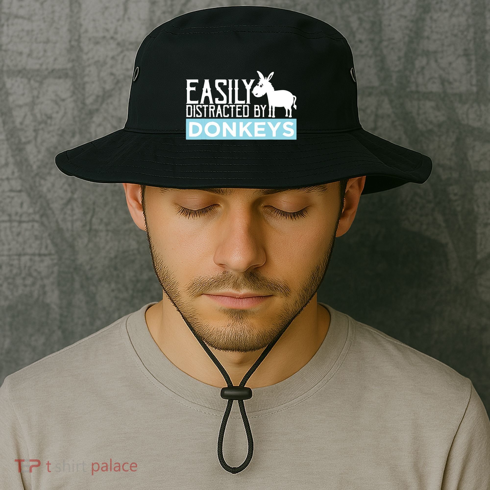 Donkeys Easily Distracted Donkey Gifts For Donkey Lovers Bucket Hat